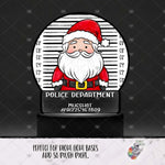 Load image into Gallery viewer, Santa Mug Shot Round Light Base Design
