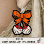 Load image into Gallery viewer, Mummy Cherries with Halloween Bow Design
