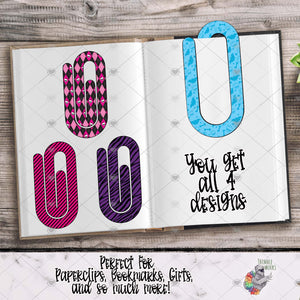 Neon Halloween Paperclip Design Bundle