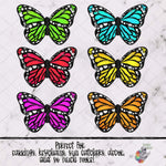 Load image into Gallery viewer, Bright Rainbow Butterfly Design Bundle
