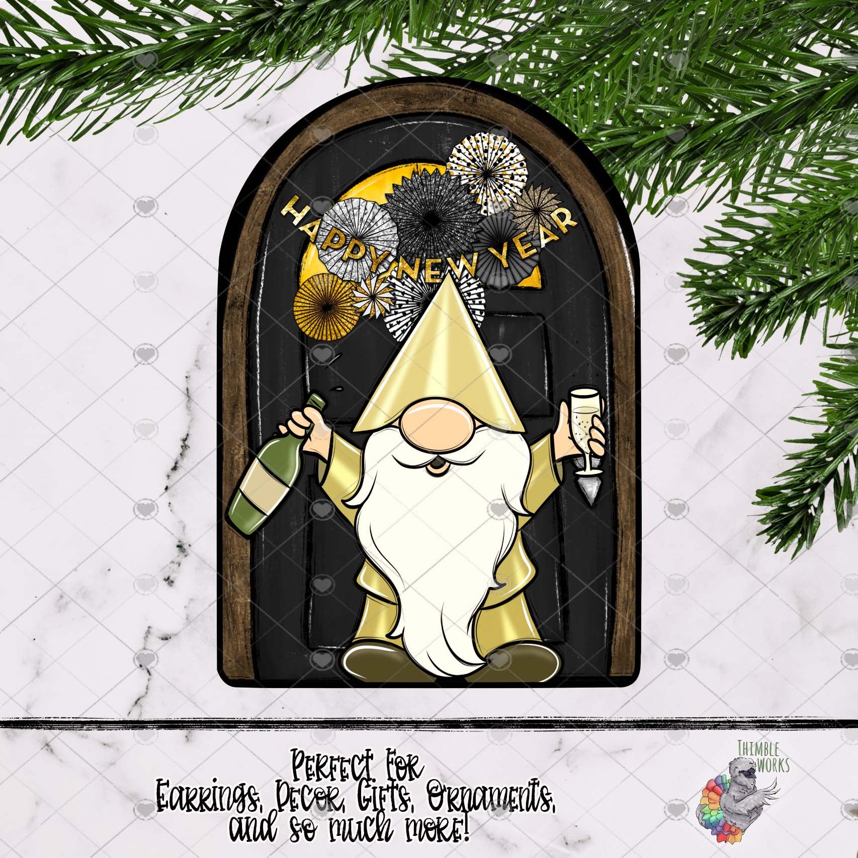 New Years Interchangeable House Door