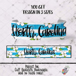 Load image into Gallery viewer, North Carolina Dogwood Cuff Bracelet Design
