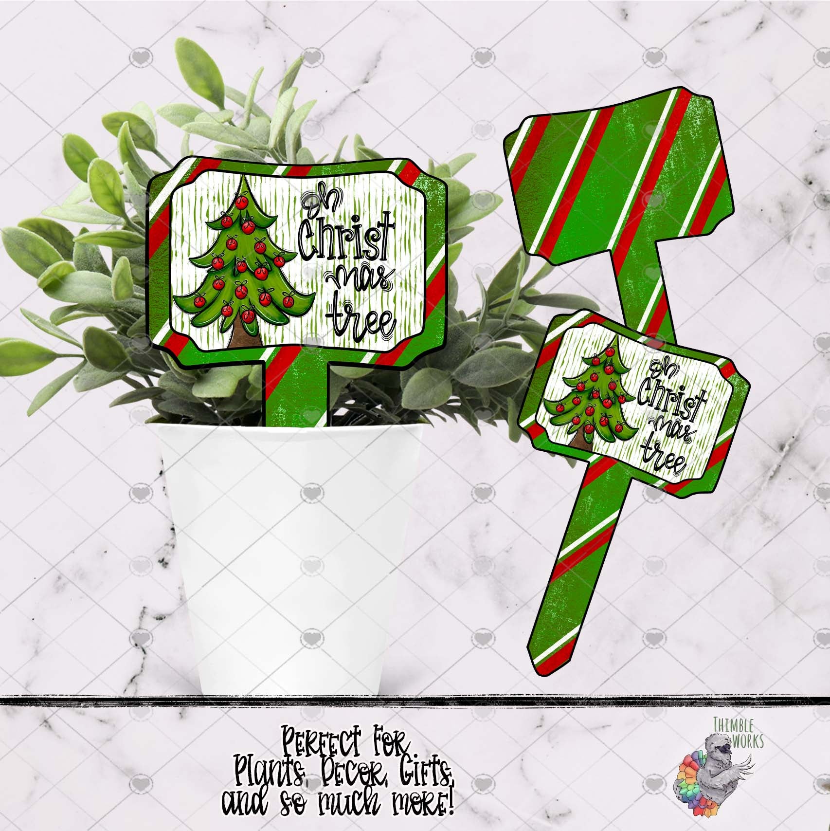 Oh Christmas Tree Garden Stake Design