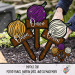 Load image into Gallery viewer, Onion Garden Stake Design Bundle
