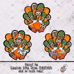 Load image into Gallery viewer, Orange Football Turkey Design Bundle
