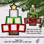 Load image into Gallery viewer, Ornate Frame Christmas Photo Tree Design
