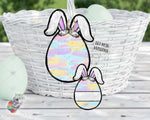 Load image into Gallery viewer, Pastel Floppy Bunny Egg Sublimation Design
