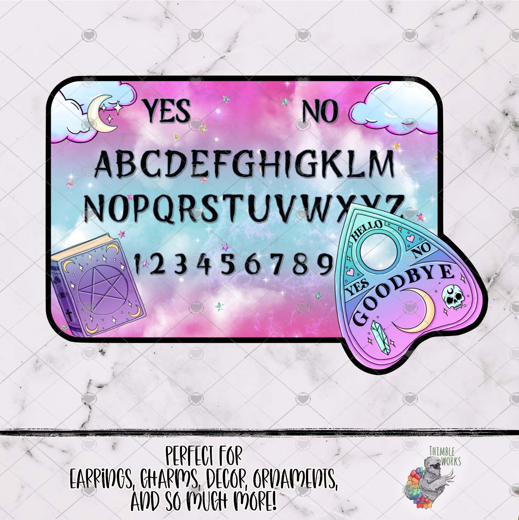 Pastel Ouija Board Design