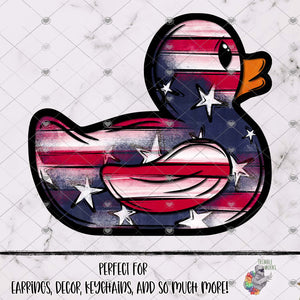 Patriotic Rubber Duck Design