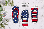 Load image into Gallery viewer, Patriotic Flip Flop Design Bundle
