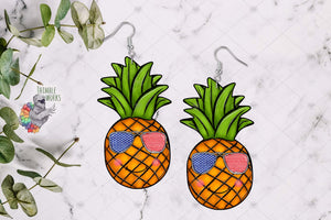 Patriotic Pineapple Sublimation Design