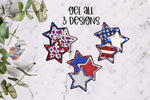 Load image into Gallery viewer, Patriotic Trio Star Sublimation Design Bundle
