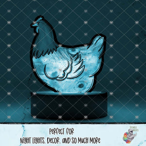 Peacock Chicken Light Base Design