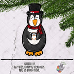 Load image into Gallery viewer, Coffee Penguin Sign Sublimation Design
