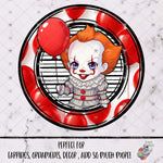Load image into Gallery viewer, Clown Halloween Mugshot Round Design

