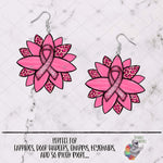 Load image into Gallery viewer, Pink Breast Cancer Sunflower Design
