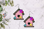 Load image into Gallery viewer, Pink Birdhouse Sublimation Design
