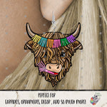 Load image into Gallery viewer, Happy Birthday Highland Cow Design
