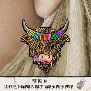 Happy Birthday Highland Cow Design