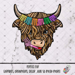 Load image into Gallery viewer, Happy Birthday Highland Cow Design
