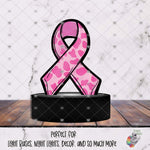 Load image into Gallery viewer, Pink Cow Print Awareness Ribbon Light Base Design
