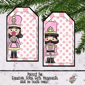 Pink Nutcracker Tag Design Bundle