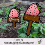 Load image into Gallery viewer, Strawberry Garden Stake Design Bundle

