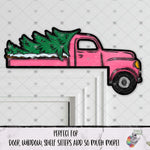 Load image into Gallery viewer, Pink Truck with Tree Corner Sitter Design
