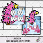 Load image into Gallery viewer, Pink Whimsical Christmas Double Light Switch and Outlet Design
