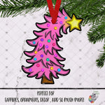 Load image into Gallery viewer, Pink Whimsical Christmas Tree Design
