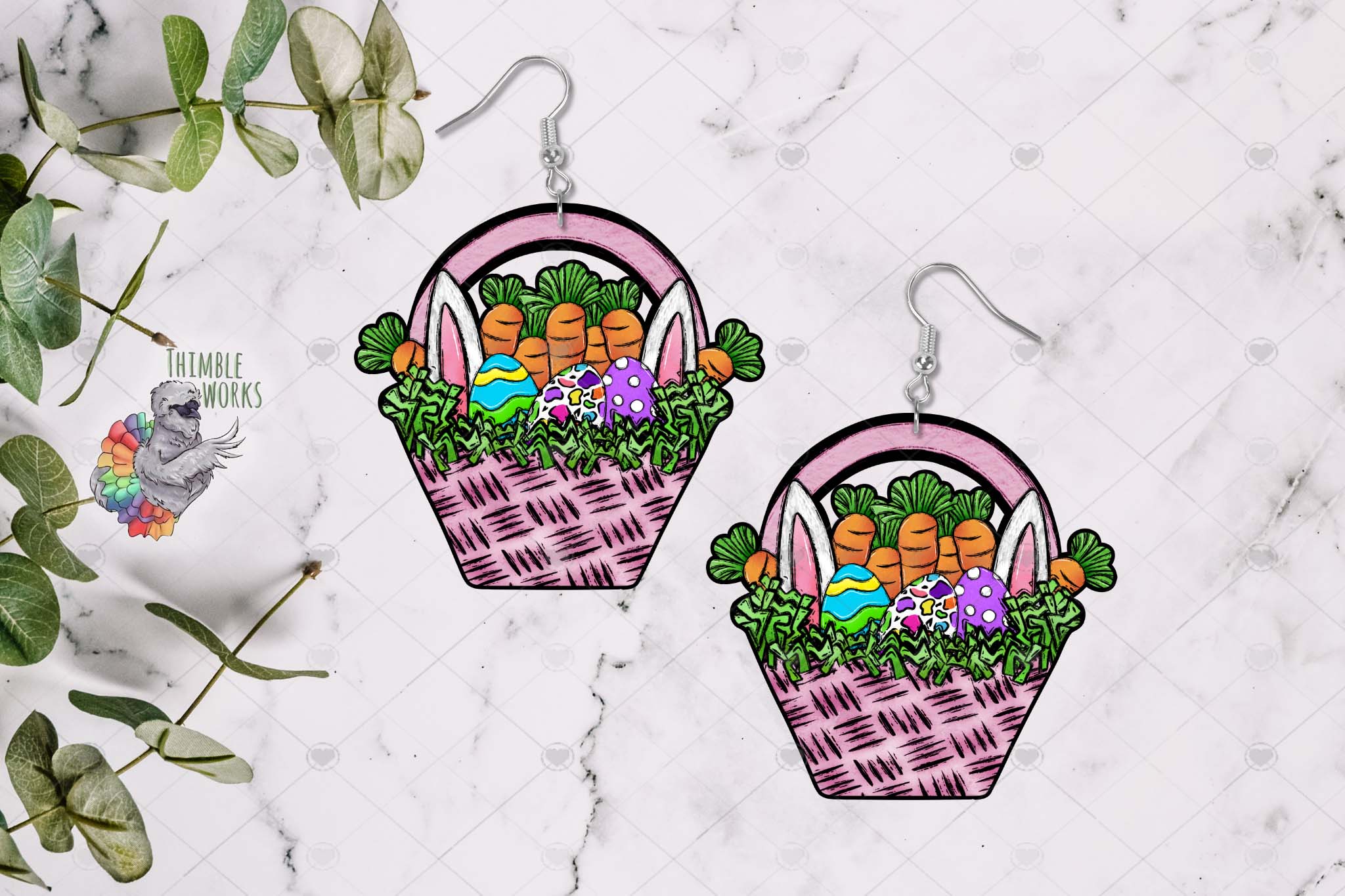 Easter Basket Sublimation Design