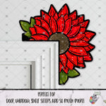 Load image into Gallery viewer, Poinsettia Flower Corner Sitter Design
