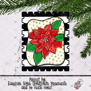 Poinsettia Stamp Design