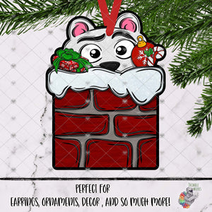 Polar Bear in Chimney Design