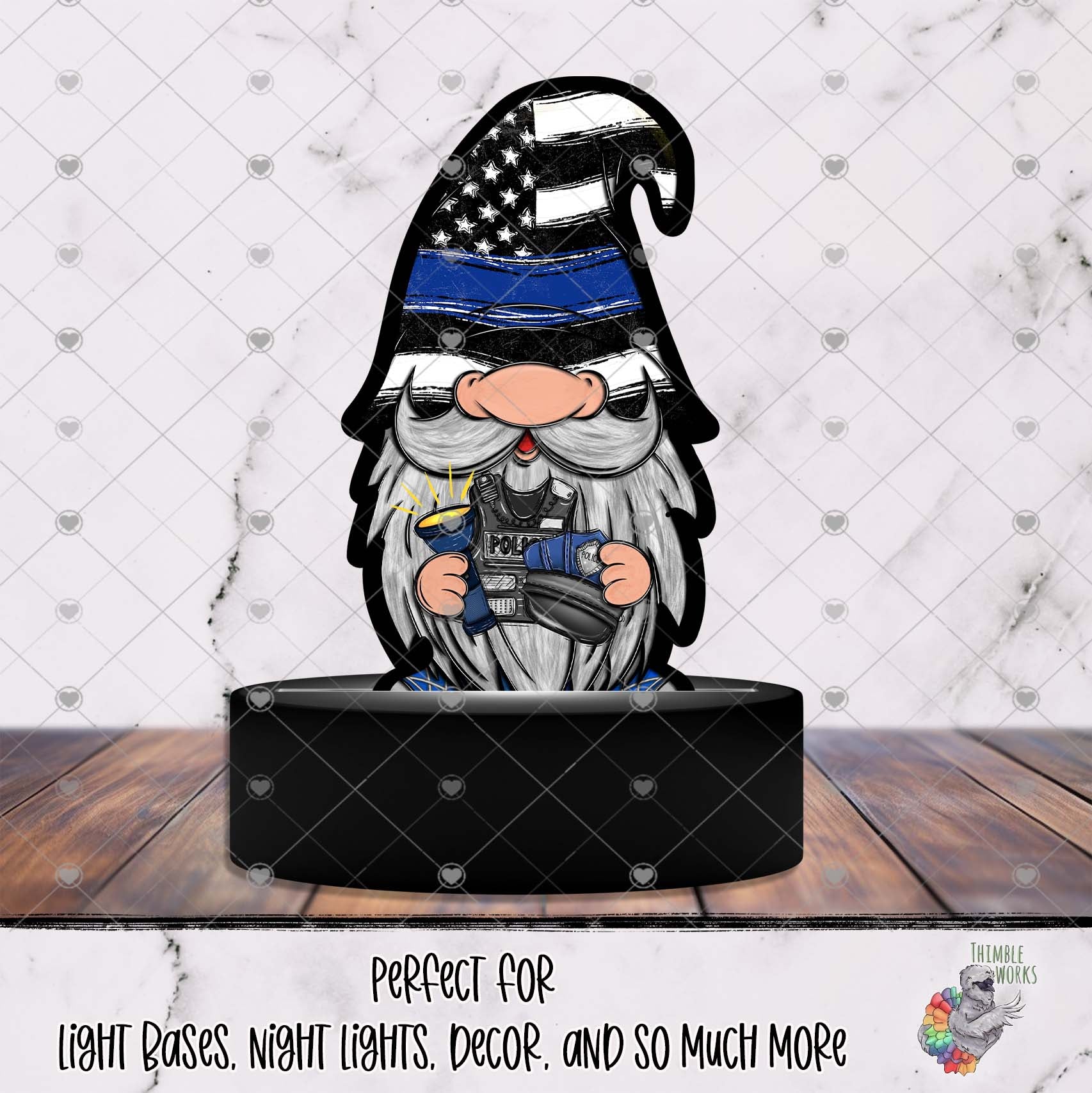 Police Gnome Light Base Design