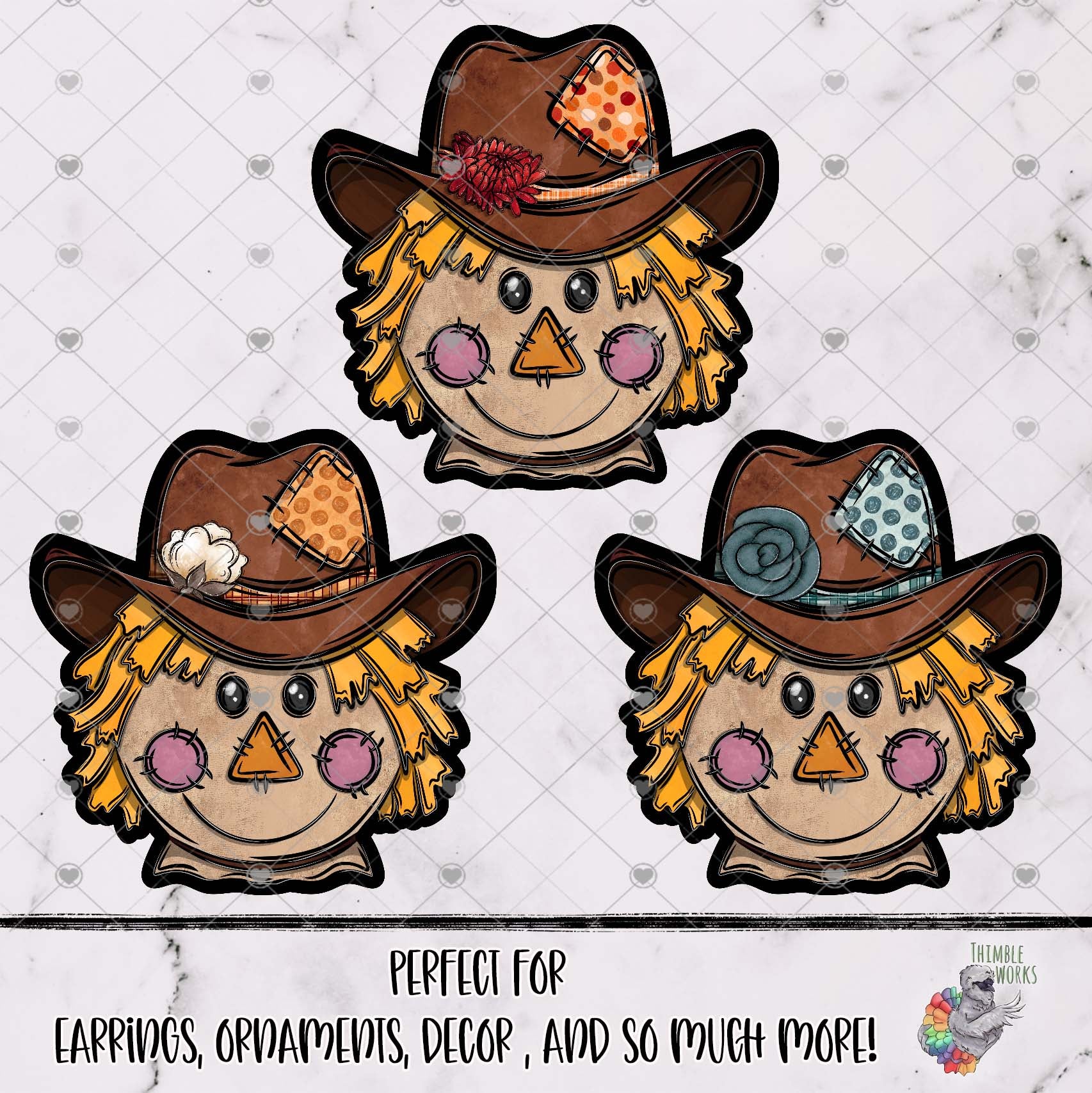 Polka Dot Cowboy Scarecrow Design