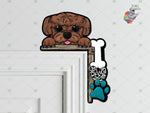 Load image into Gallery viewer, Poodle Peeking Corner Sitter Design
