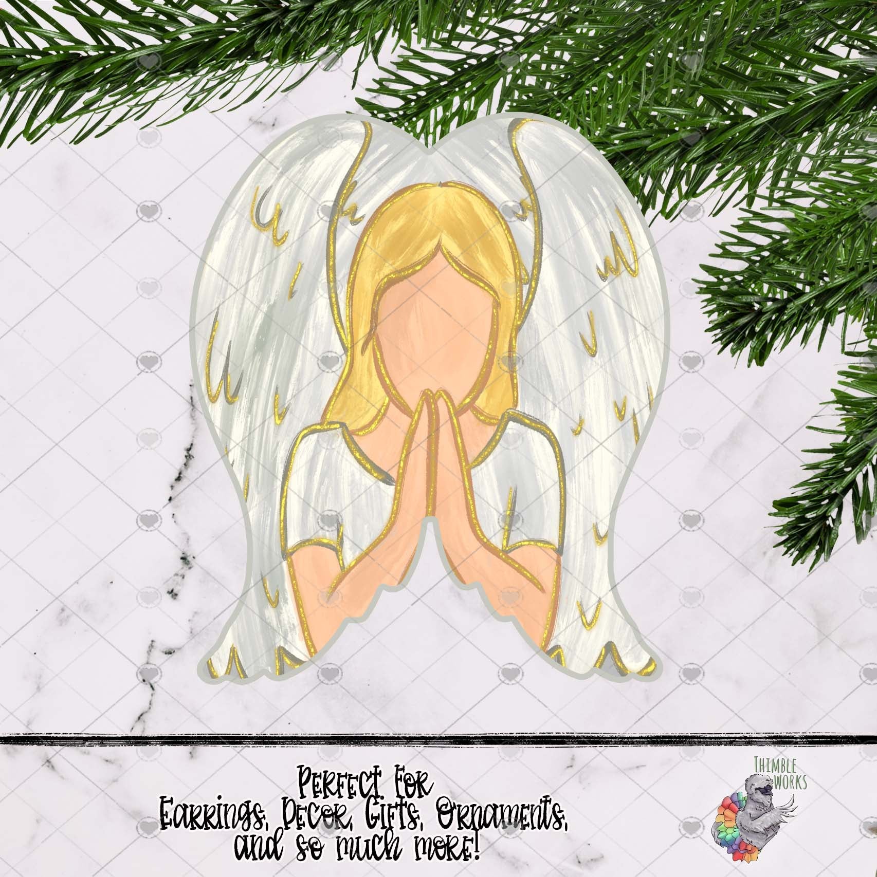 Praying Angel Wings Design