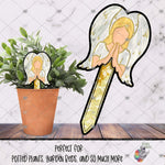 Load image into Gallery viewer, Praying Angel Garden Stake Design
