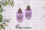 Load image into Gallery viewer, Easter Long Oval Leather Earring Sublimation Design
