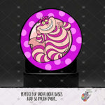 Load image into Gallery viewer, Purple Cat Round Light Base Design
