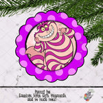 Load image into Gallery viewer, Purple Cat Scallop Design
