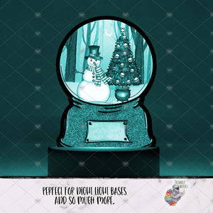 Spooky Creepmas Snow Globe Light Base Design