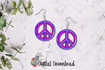 Load image into Gallery viewer, Purple Peace Sign Sublimation Design
