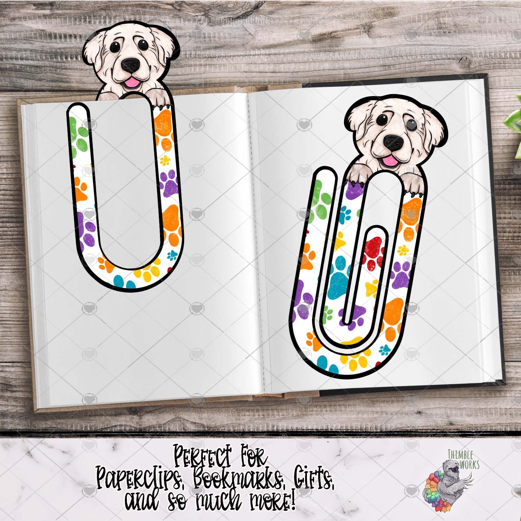 Great Pyrenees Bookmark Design