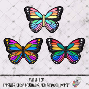 Rainbow Butterfly Design Bundle