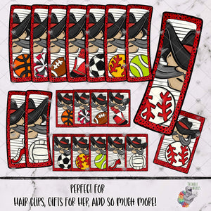 Rebels Sports Hair Clip Design Bundle