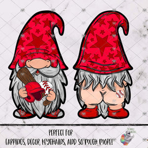 Red Baseball Gnome Design Bundle