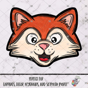 Red Fox Head Design