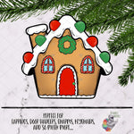 Load image into Gallery viewer, Gingerbread House Sublimation Design
